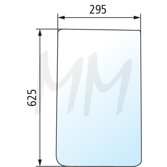 Fotografija izdelka Vetrobransko steklo spodnje desno, levo CASE IH