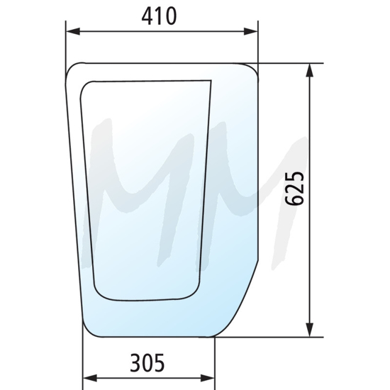 Fotografija izdelka Vetrobransko steklo, spodnje desno CASE IH