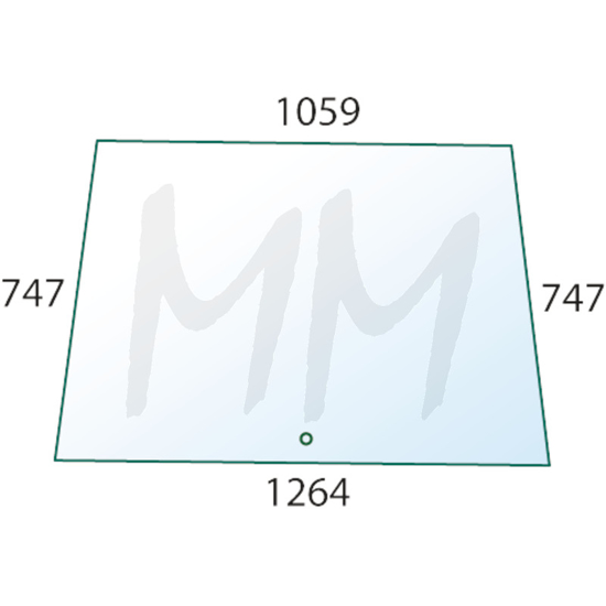 Fotografija izdelka Vetrobransko steklo  CASE IH, DEUTZ-FAHR, JOHN DEERE
