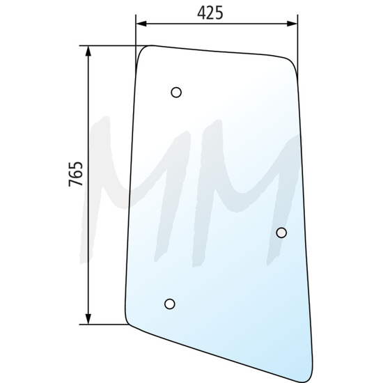 Fotografija izdelka Stransko steklo desno JOHN DEERE