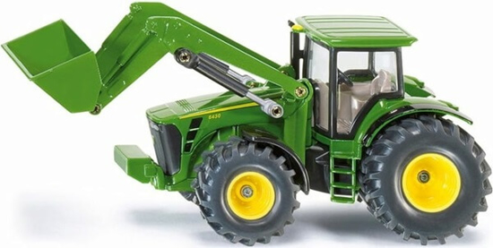 Fotografija izdelka Igrača TRAKTOR John Deere 8430 s čelnim nakladalnikom, SIKU