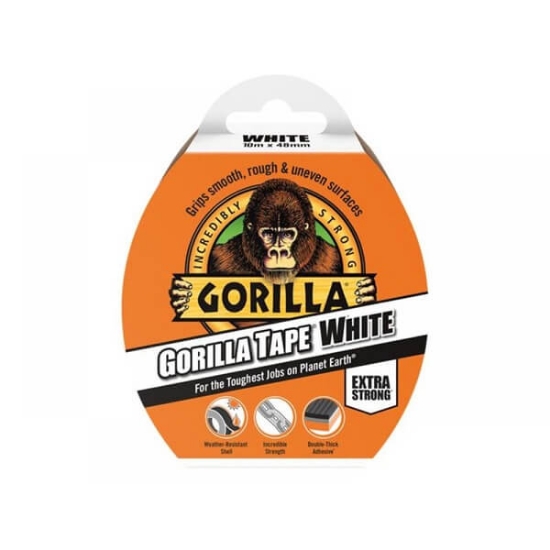 Fotografija izdelka GORILLA lepilni trak bel 11m 48mm