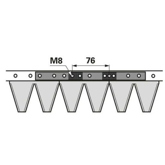 Fotografija izdelka Kosa BCS 115 cm- 23 nož