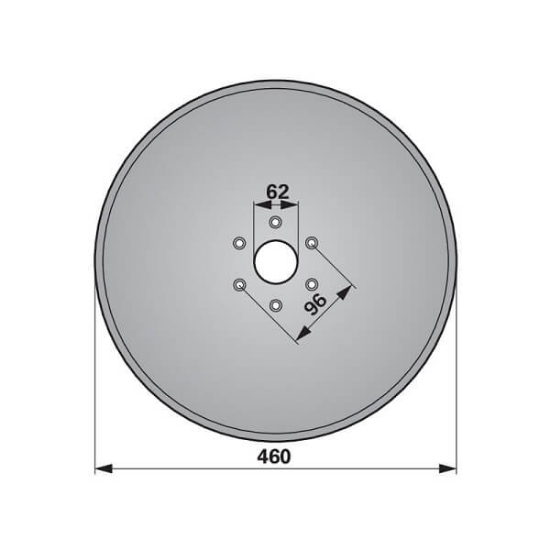 Fotografija izdelka Črtalo-disk pluga  Regent, 460 mm 