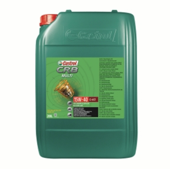 Castrol CRB Multi, motorno olje, 15W-40, dizelski motorji, večnamensko olje, motorna zaščita, olja za komercialna vozila, zmanjšanje porabe goriva, kakovostno olje, 20L olje, olje za težke motorje